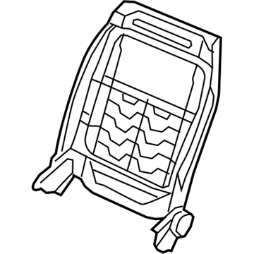 Mopar 68065762AA Frame-Front Seat Back
