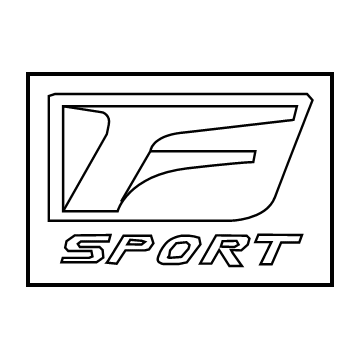 Lexus 75361-33010 Front Fender Name Plate
