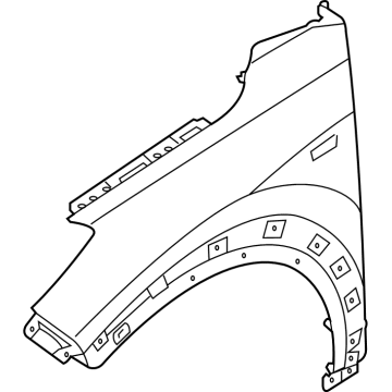 Hyundai 66311-D3000 Panel-Fender, LH