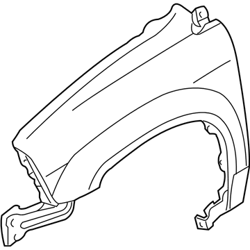 Acura 60211-S3V-A90ZZ Panel, Right Front Fender (Dot)
