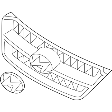 Hyundai 86350-3K600 Radiator Grille Assembly, Lower