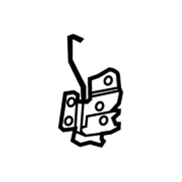 Lexus 72630-76010 Lock Assembly, Rear Seat Back
