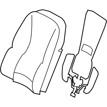 Lexus 71077-50N80-E1 COVER SUB-ASSY, RR S