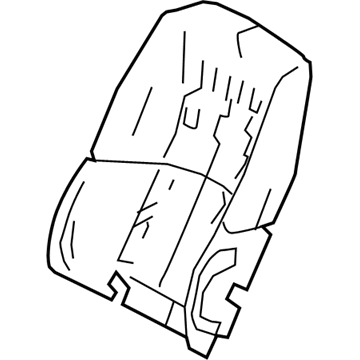 Lexus 71651-50330 Pad, Rear Seat Back, R