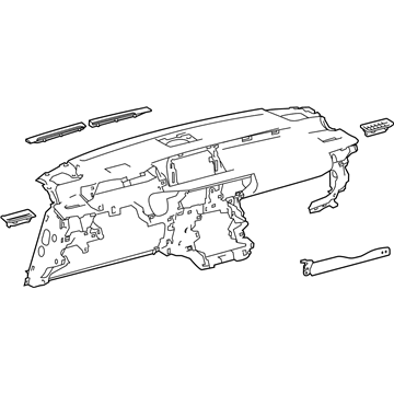 Lexus 55401-53904-C0 Pad Sub-Assembly, INSTRU