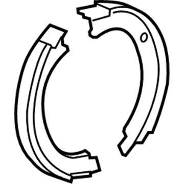 GM 22782942 Park Brake Shoes