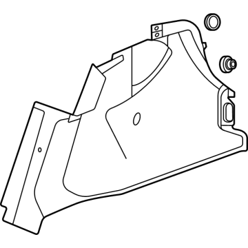 Acura 84601-TGV-A01ZA Lining, Passenger Side (Deep Black)