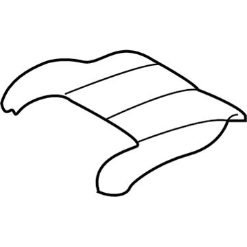 Nissan 87370-7FA0A Trim Assy-Cushion, Front Seat LH
