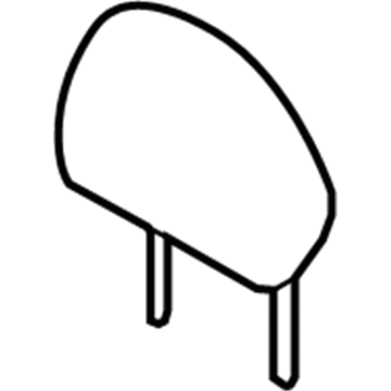 Nissan 86400-6FK1A Headrest Assy-Front Seat