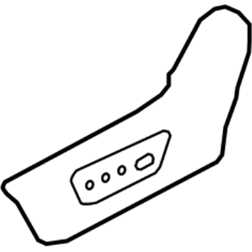 Nissan 87380-6FK1A Finisher-Cushion, Front Seat Outer LH