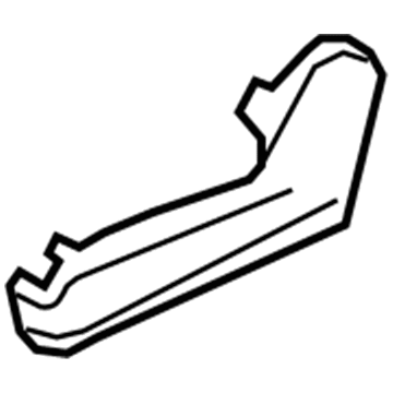 Nissan 87380-EL05A Finisher Assy-Cushion, Front Seat LH