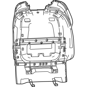 Mopar 6VF001D4AD PANEL-FRONT SEAT BACK