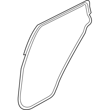 Nissan 82830-5RB0A Weatherstrip-Rear Door, RH