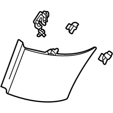 GM 84718044 Rear Pillar Trim