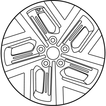 Hyundai 52910-K4100 WHEEL ASSY-ALUMINIUM