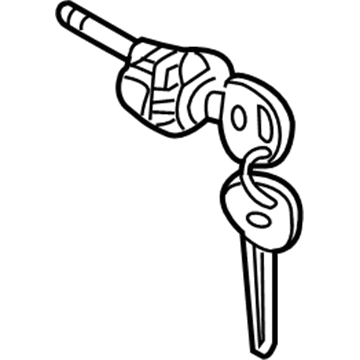 Toyota 69052-02080 Cylinder & Keys