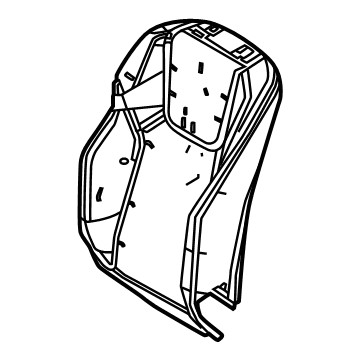 Lexus 71551-0E240 PAD, FR SEAT BACK, R
