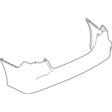 Nissan 85022-4FU0J Rear Bumper Cover