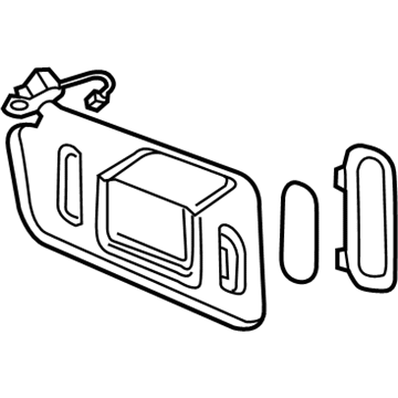 GM 84847278 Sunvisor