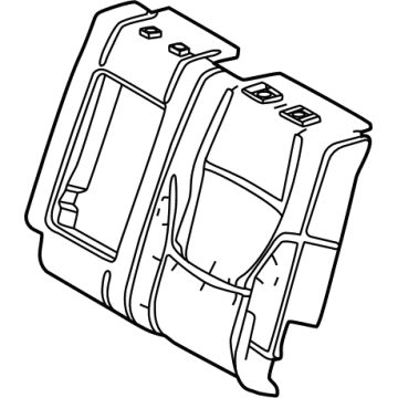 Toyota 71652-0C190 PAD, RR SEAT BACK, L