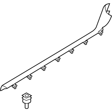 BMW 51-47-7-481-613 COVER STRIP, ENTRANCE, INTER