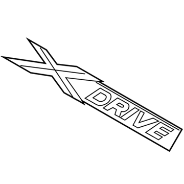 BMW 51-14-7-362-483 Lettering Left