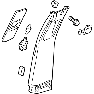 GM 84089817 Upper Center Pillar Trim