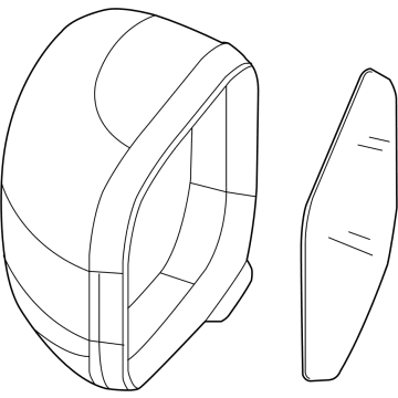Mopar 5XA04LXHAA Outside Rear-View Mirror Left