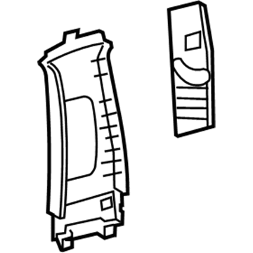 Lexus 62411-30450-A1 Garnish, Center Pillar, Upper RH