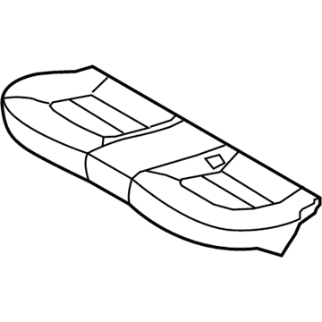 Kia 891601WEF0BGB Rear Seat Cushion Covering Assembly