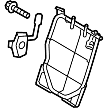 Kia 894101WAB0 Frame & Lock Assembly-Rear