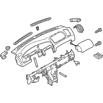 Kia 0K2NA55100F75 Panel Assembly-INSTRUMEN