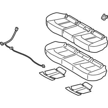 Hyundai 89100-E6010-SLG Cushion Assembly-Rear Seat