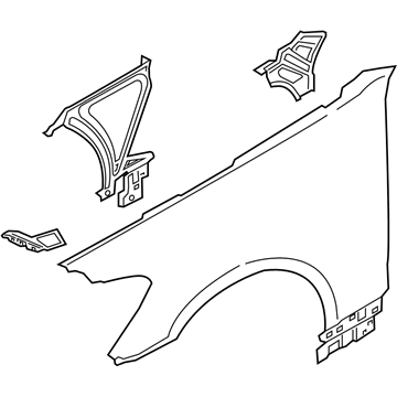 Kia 66310J6000 Panel Assembly-Fender, LH