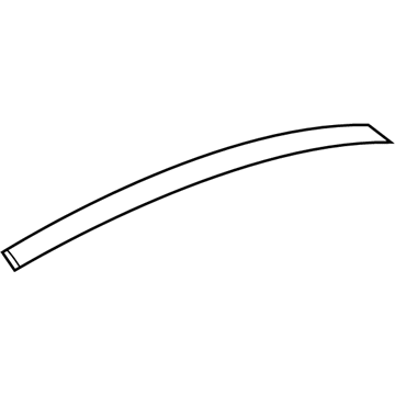Hyundai 86382-J0000 Black Tape-Rear Door Frame Upper, LH