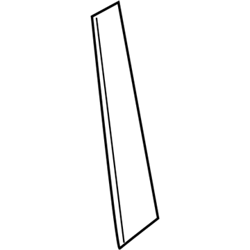 Hyundai 86381-J0000 Black Tape-Rear Door Front, LH