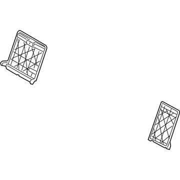 Hyundai 89310-3V500 Frame & Lock Assembly-Rear Seat Back