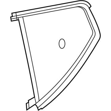 Nissan 82220-5EF0A Glass Assembly-Rear Door Partition, RH