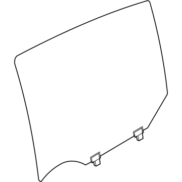 Nissan 82300-5EF0A Glass Assy-Rear Door Window, RH