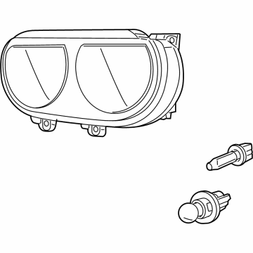 Mopar 5028776AA Passengers Halogen Headlight Replacement