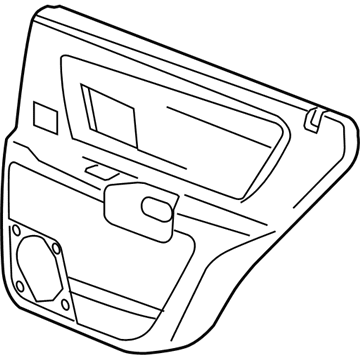 GM 19153289 Trim Asm, Rear Side Door *Cashmere