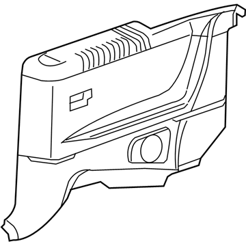 Toyota 62507-AA011-E0 Panel Sub-Assy, Quarter Trim, RH