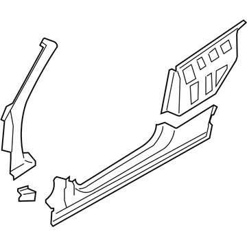 BMW 41-00-7-179-541 Side Frame, Exterior, Left
