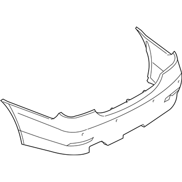 BMW 51-12-7-898-113 Panel, Bumper, Primed, Rear