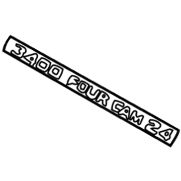Toyota 11288-62010 Nameplate