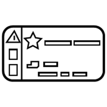 GM 84388264 LABEL-A/C REFRIG CHRG