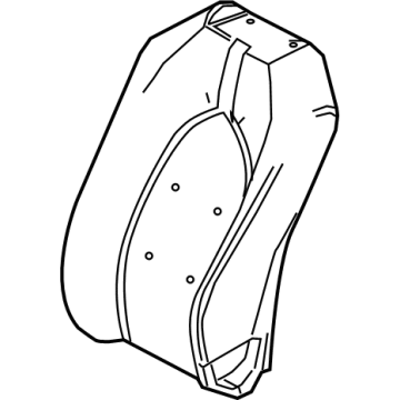 Toyota 71551-06720 Seat Back Pad