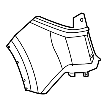 Nissan 85016-6RA0H FASCIA-Rear Bumper, RH