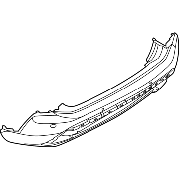 Nissan 850B0-6RC0B FASCIA-REAR BUMPER, LOWER