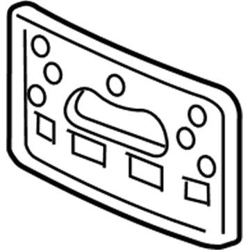 Acura 71180-SZN-A00 Base, Front License Plate